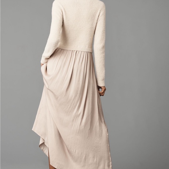 Anthropologie Tan Long Sleeve Dress - Picture 4 of 6